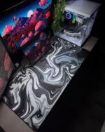 Black Waves Mousepad (50x100)