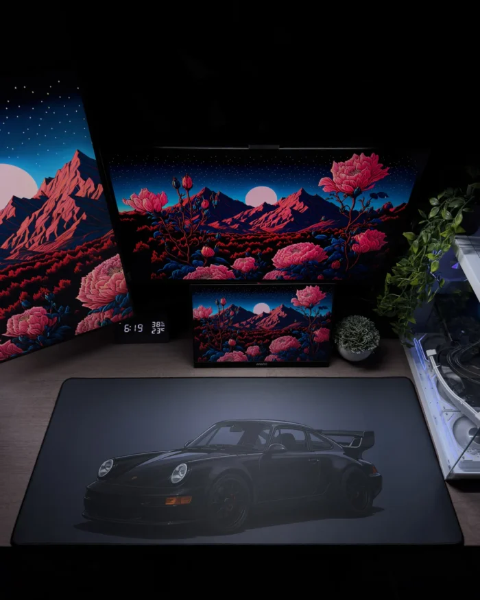 Black Porsche Mousepad (40x90) - Image 2