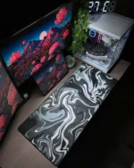 Black Waves Mousepad (40x90)