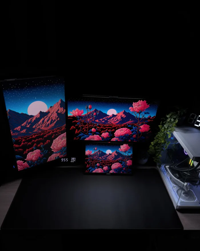 ⁦Black Blank Mousepad (50x100)⁩ - الصورة ⁦2⁩