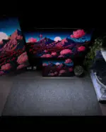 ⁦Black Office Mousepad (40x90)⁩ - الصورة ⁦2⁩