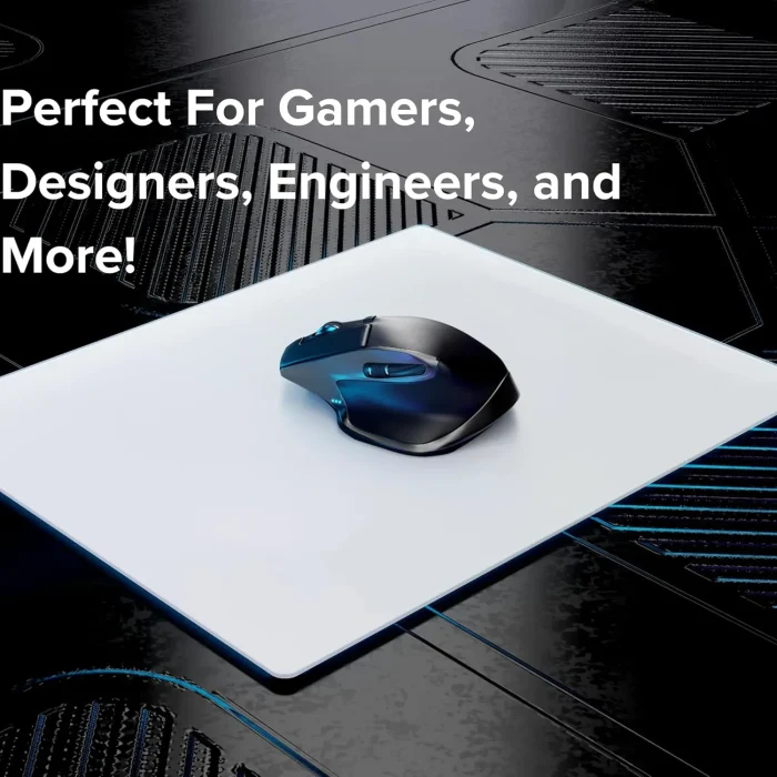 ⁦White Glass Mousepad⁩ - الصورة ⁦3⁩