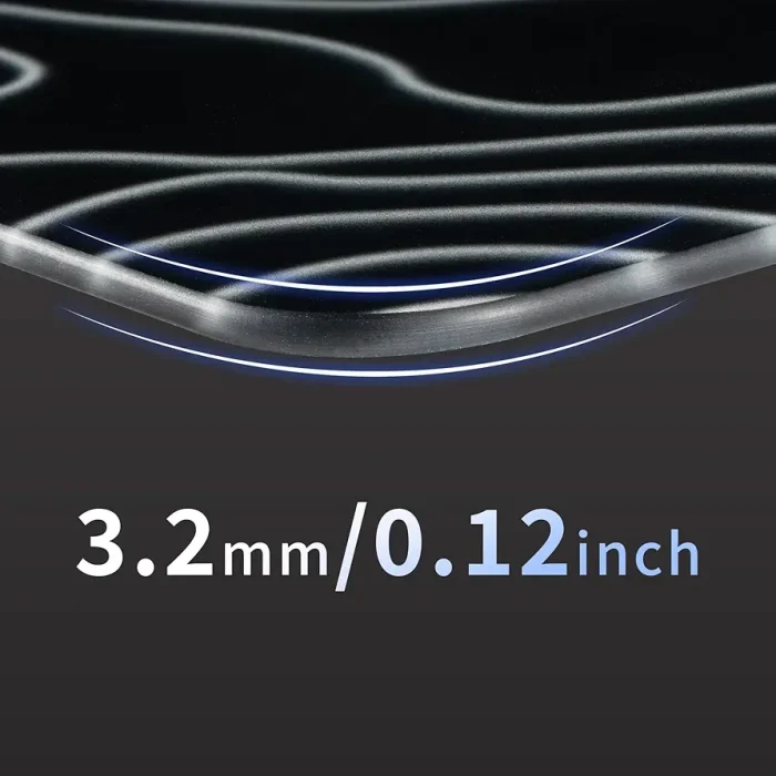 ⁦Black Topography Glass Mousepad⁩ - الصورة ⁦5⁩