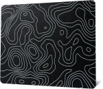⁦Black Topography Glass Mousepad⁩ - الصورة ⁦2⁩