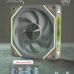 White Infinity PC Fan Reversed