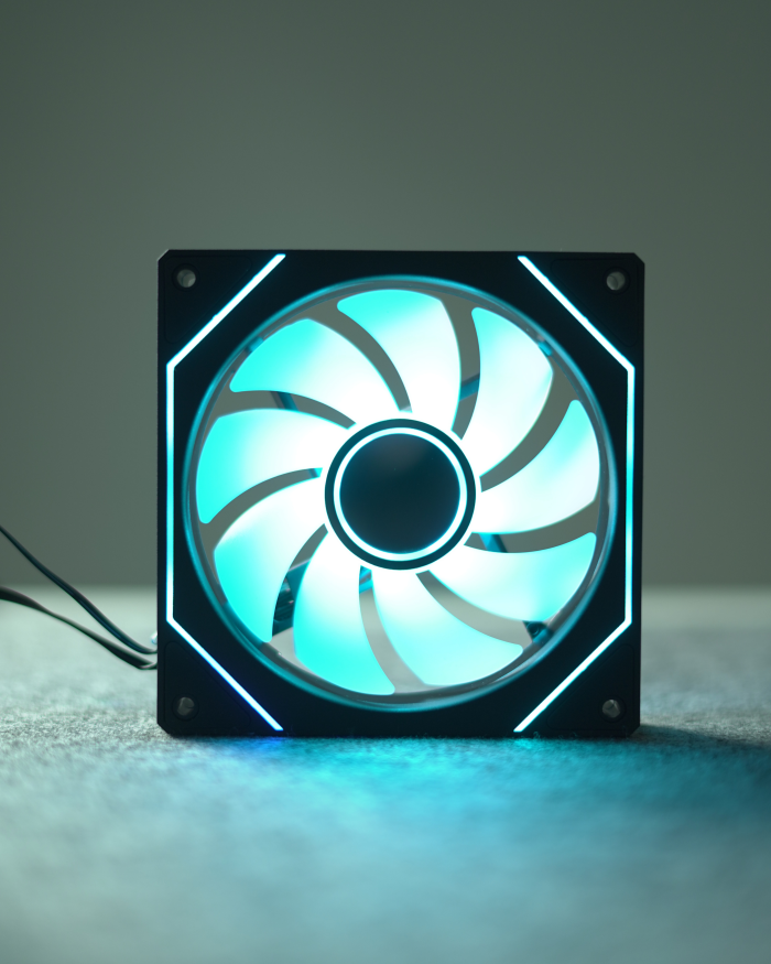 Black Infinity RGB PC Fan Reversed - Image 3
