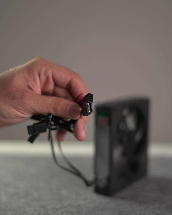 Black Infinity RGB PC Fan Reversed - Image 5