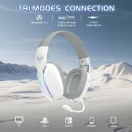 Attack Shark L90 Headset - White - Image 2