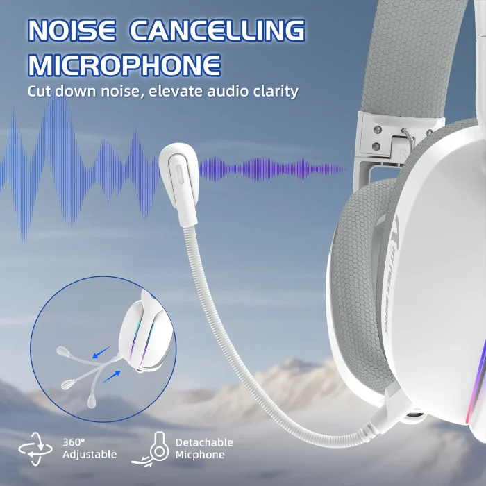 Attack Shark L90 Headset - White - Image 6