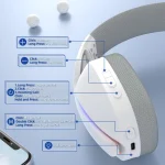 Attack Shark L90 Headset - White - Image 8