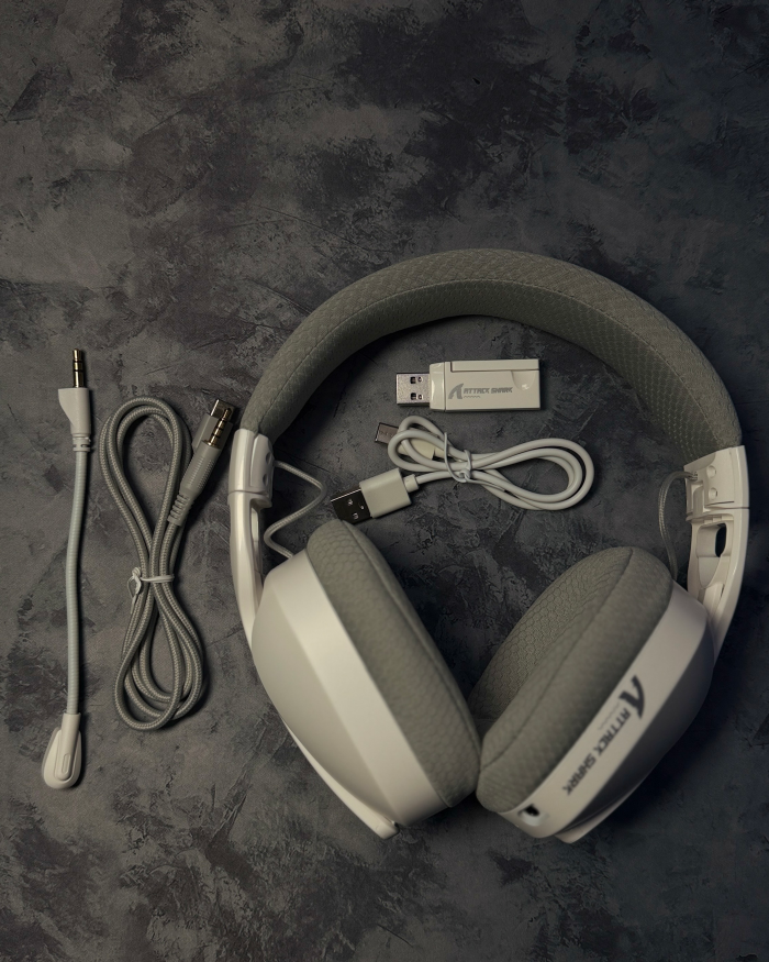 Attack Shark L90 Headset - White - Image 4