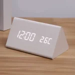 Wooden Clock - White
