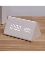 Wooden Clock - White