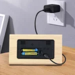 Wooden Clock - Black - Image 2