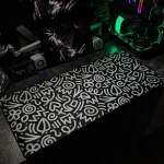 Doodles Mousepad - Black (40x90)